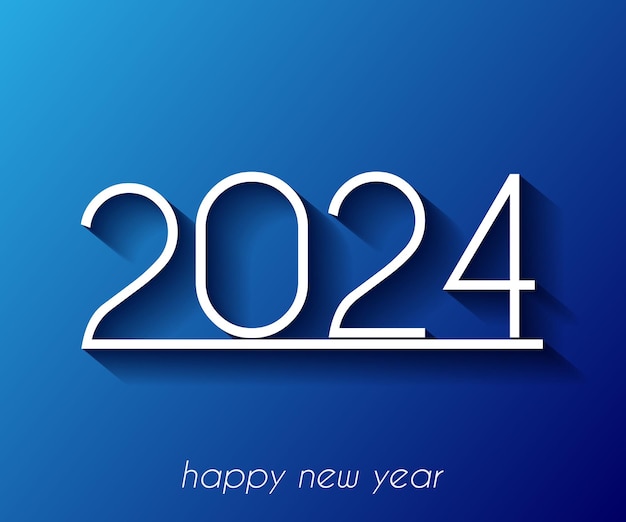 Vector fondo de feliz año nuevo 2024