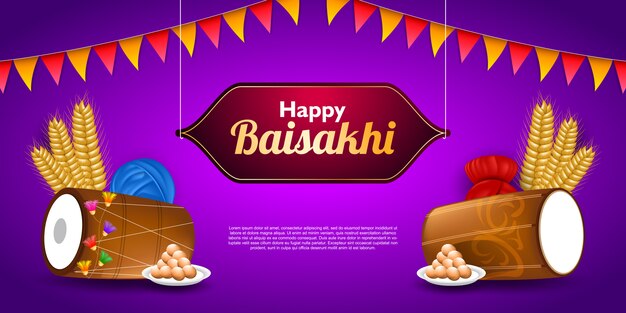 Fondo feliz baisakhi