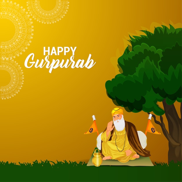 Fondo feliz celebración gurpurab