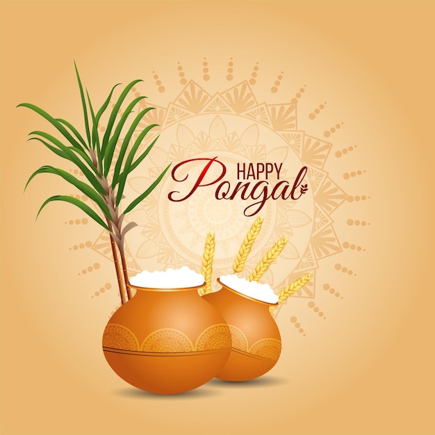 Fondo feliz celebración pongal