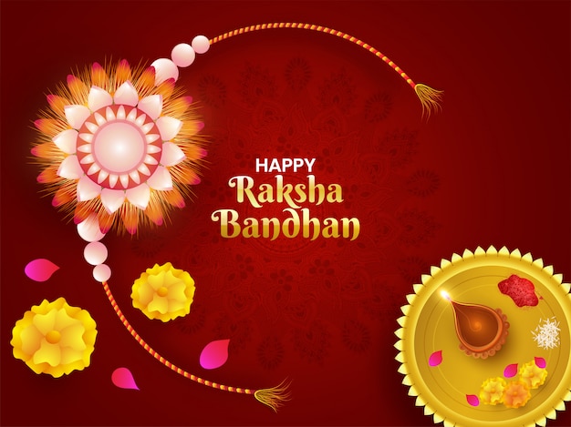 Fondo feliz celebración Raksha Bandhan.