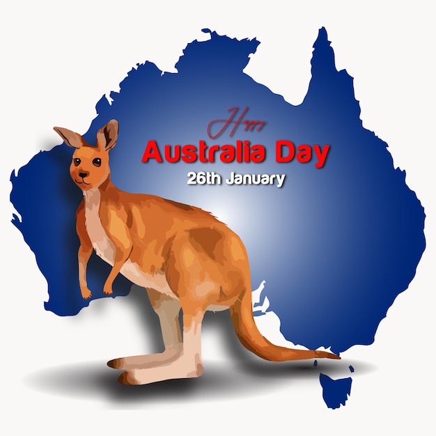 Vector fondo feliz del día de australia