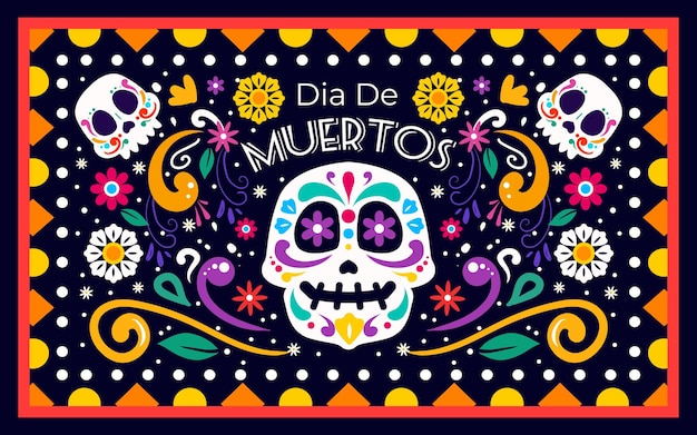 Fondo Feliz Dia De Muertos