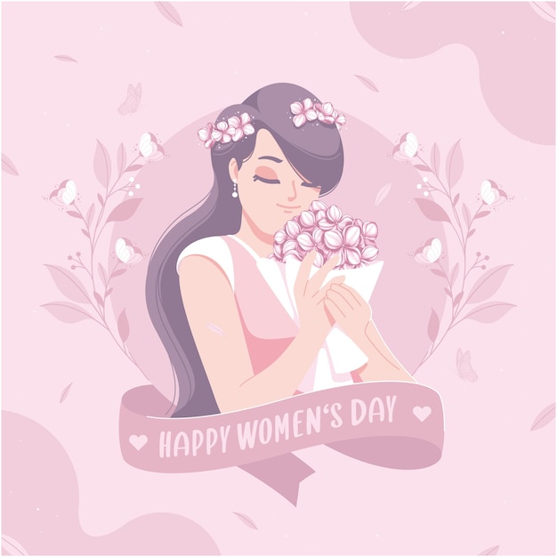 fondo feliz del ejemplo del día de la mujer