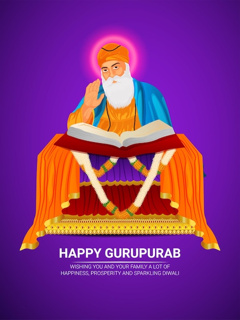 Fondo feliz del festival sikh gurupurab