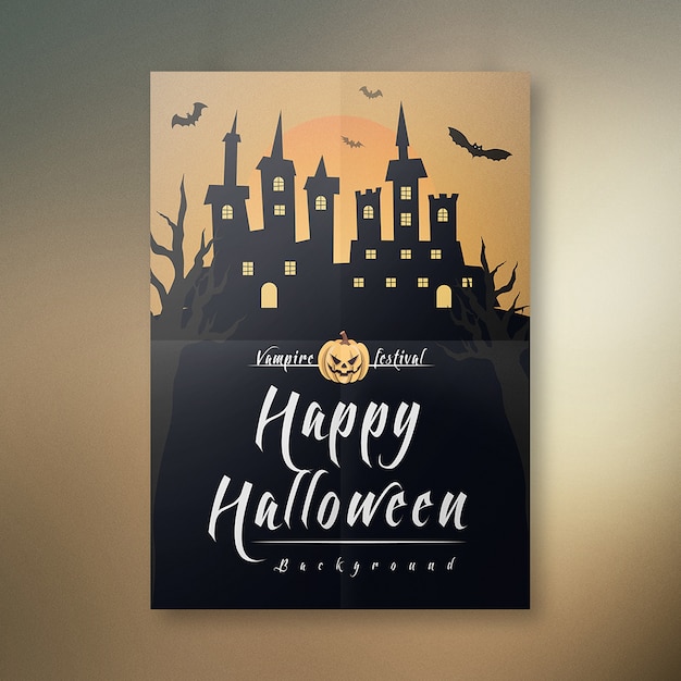 Vector fondo feliz halloween