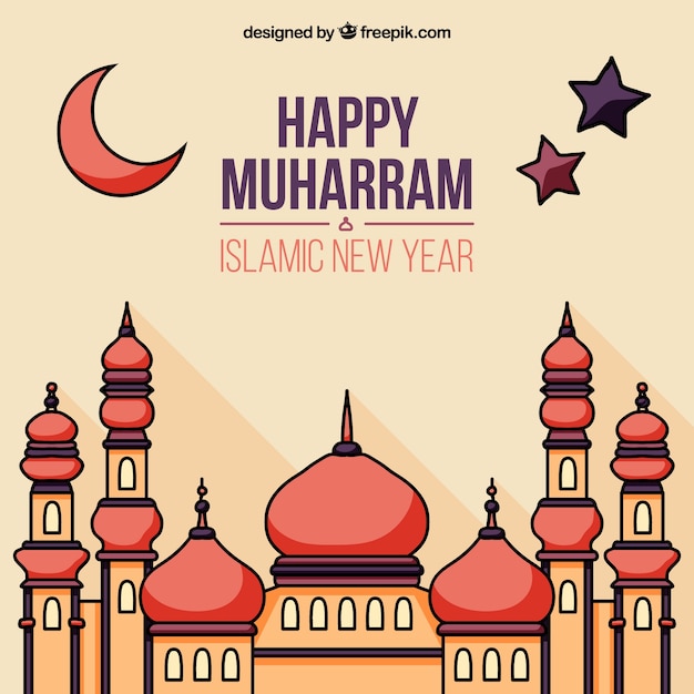 Vector fondo de feliz muharram