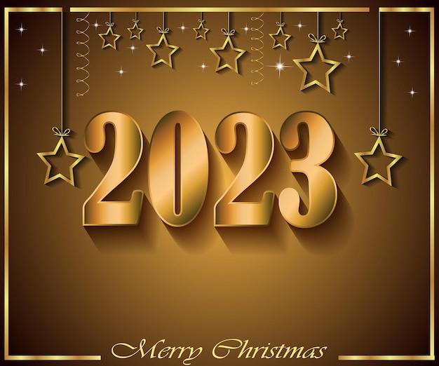 Fondo de Feliz Navidad 2023 para sus invitaciones de temporada, carteles de festivales, tarjetas de felicitación