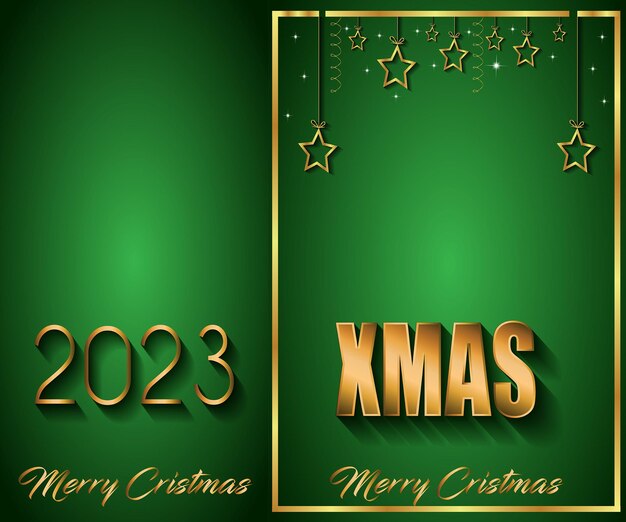 Fondo de Feliz Navidad 2023 para sus invitaciones de temporada, carteles de festivales, tarjetas de felicitación