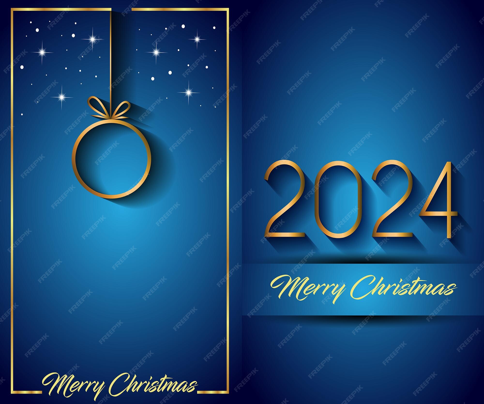Fondo de feliz navidad 2024 para sus invitaciones de temporada carteles