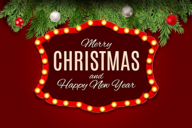 Fondo de feliz navidad y año nuevo