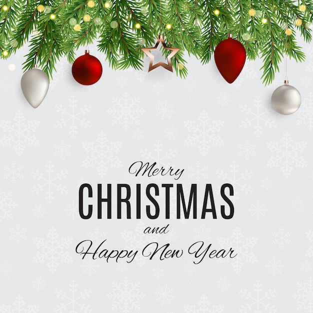 Fondo de feliz navidad y año nuevo