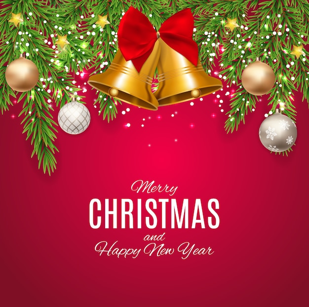 Fondo de feliz navidad y año nuevo