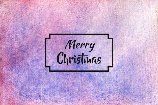 Fondo de feliz navidad en estilo acuarela