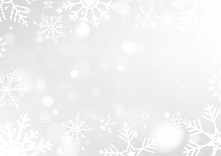 Vector fondo feliz navidad con luces bokeh blancas