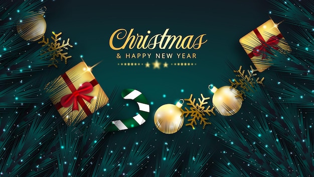 Fondo de feliz Navidad de mejor estilo elegante de lujo