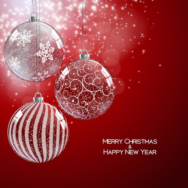 Fondo de feliz Navidad y próspero año nuevo