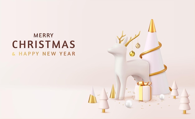 Fondo de feliz Navidad y próspero año nuevo