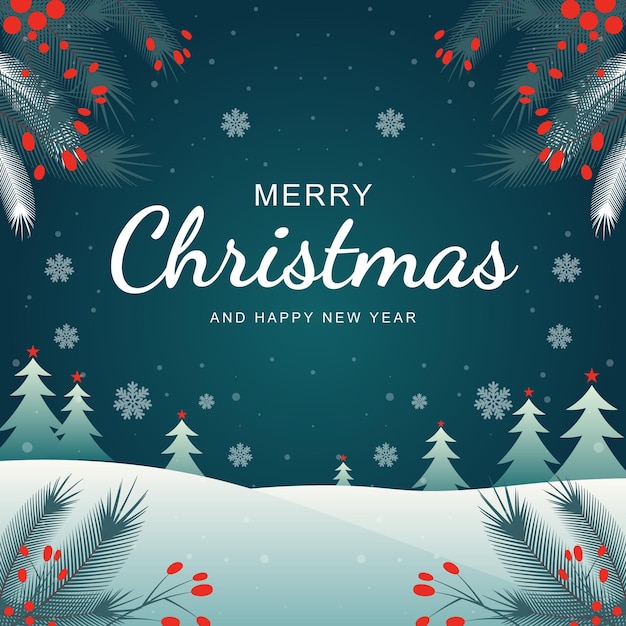 Fondo de feliz Navidad y próspero año nuevo