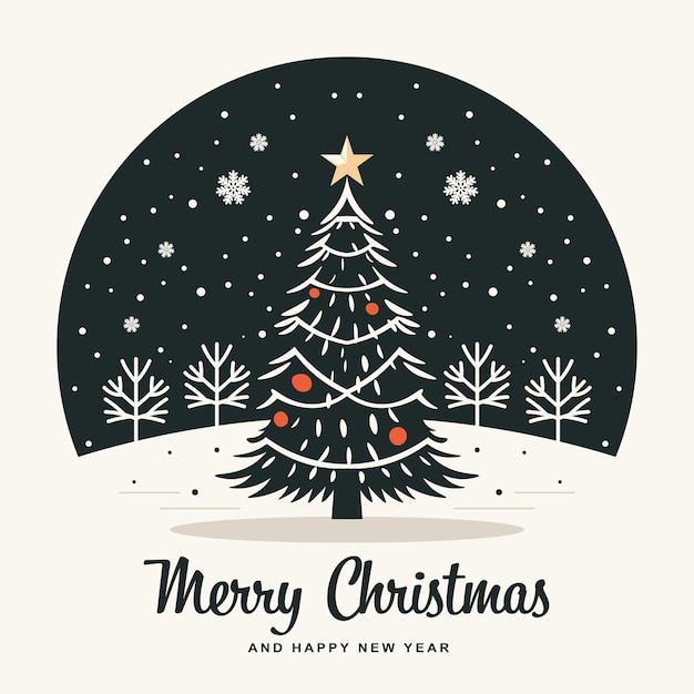 Fondo de feliz Navidad y próspero año nuevo