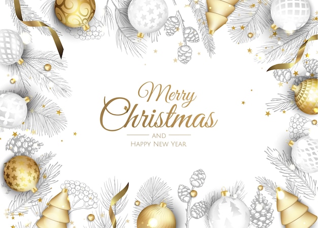 Fondo de feliz Navidad y próspero año nuevo