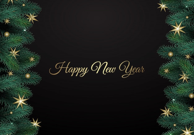 Fondo de feliz Navidad y próspero año nuevo
