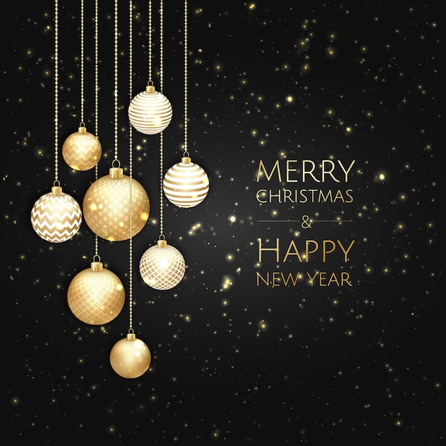 Fondo de feliz Navidad y próspero año nuevo