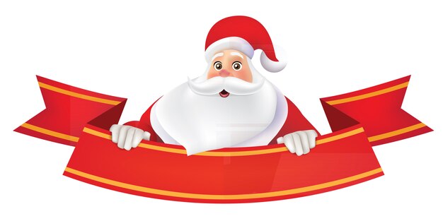Fondo feliz navidad con santa claus