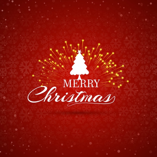 Fondo feliz de la tarjeta de felicitación de la celebración del árbol de navidad