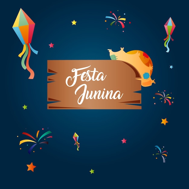 Vector fondo de festa junina