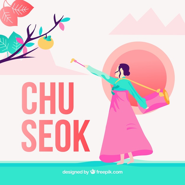 Vector fondo para el festival de chuseok