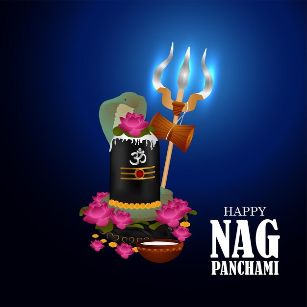 Fondo del festival cultural indio happ nagpanchami