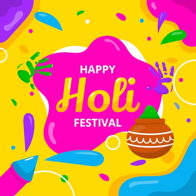 Fondo del festival Holi