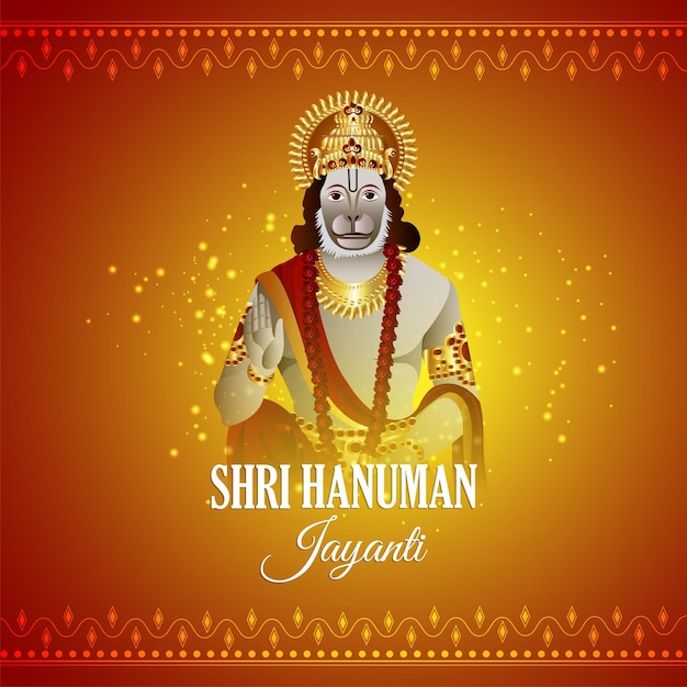 Fondo del festival indio shri hanuman jayanti