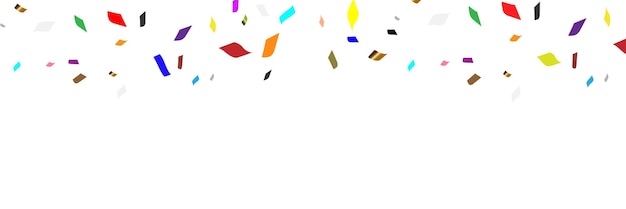 Fondo festivo con confeti de colores