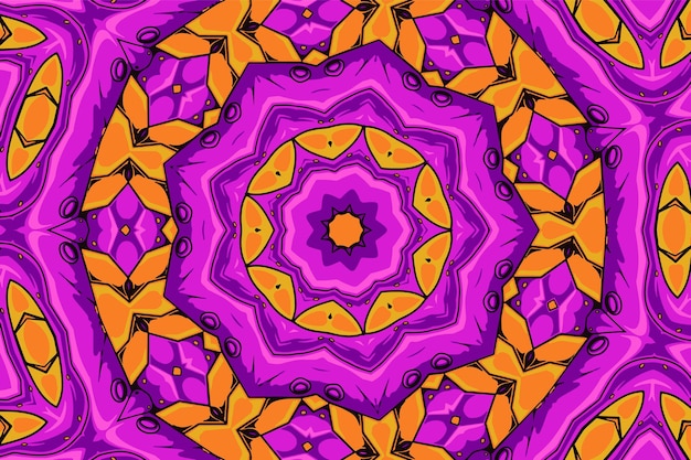 Fondo festivo medallón mandala estilo boho adornos abstracto geométrico vector étnico diseño de patrones sin fisuras