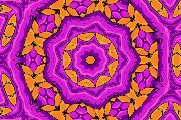 Vector fondo festivo medallón mandala estilo boho adornos abstracto geométrico vector étnico diseño de patrones sin fisuras