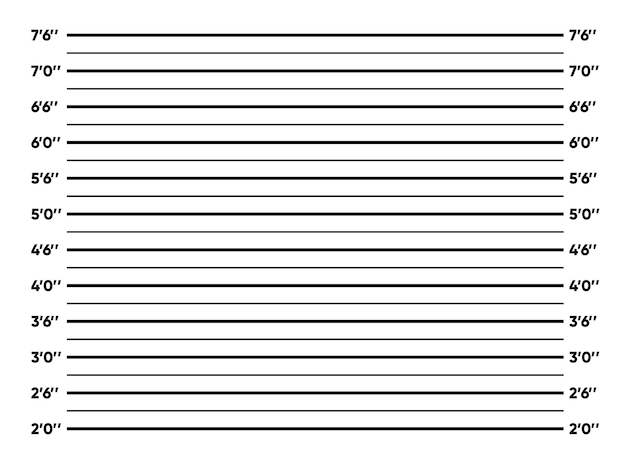 Fondo de ficha policial de la alineación de la policía Foto tomada para arresto Fondo para fotos criminal Mugshot