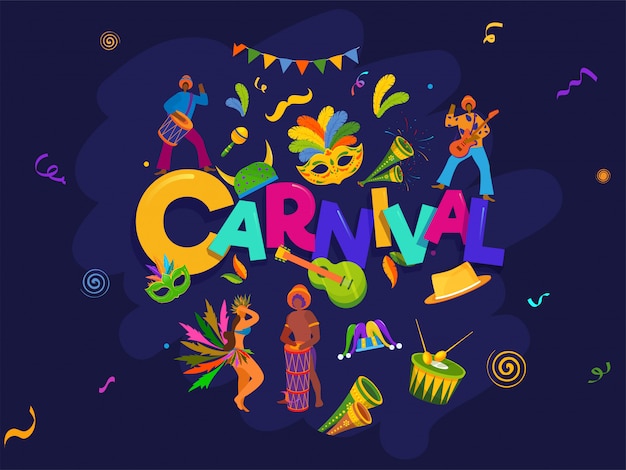 Fondo de fiesta de carnaval.