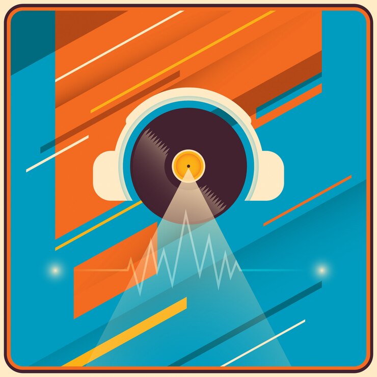 Vector fondo de fiesta de estilo retro