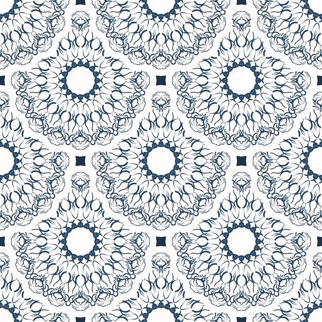 Fondo sin fin con patrones retro fondo con color blanco y azul bueno para postales ilustración de velo