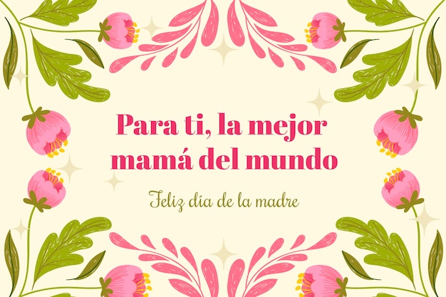 El fondo de flat dia de la madre