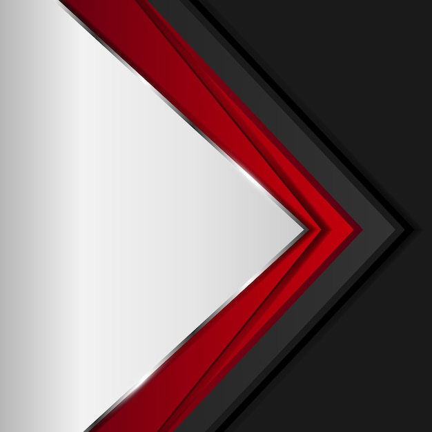 Vector fondo flechas tecnología rojo y negro