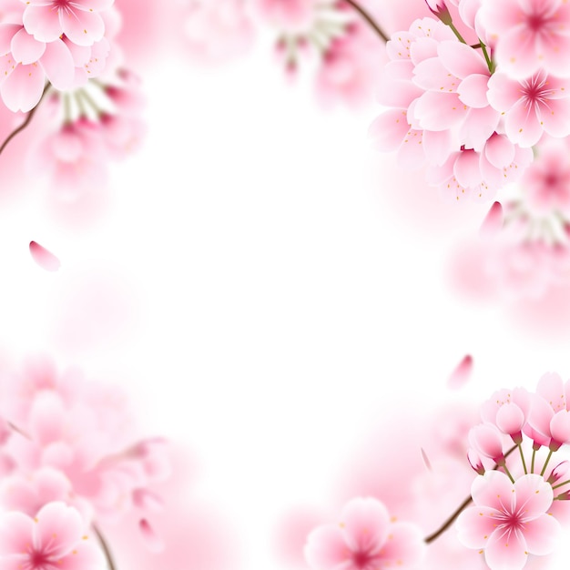 El fondo de la flor de cerezo rosa
