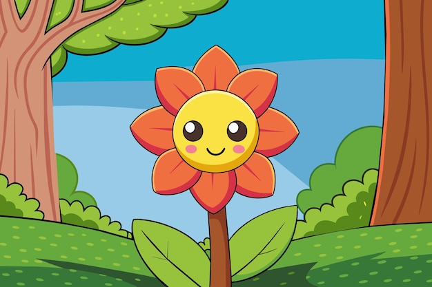 el fondo de la flor linda es el árbol