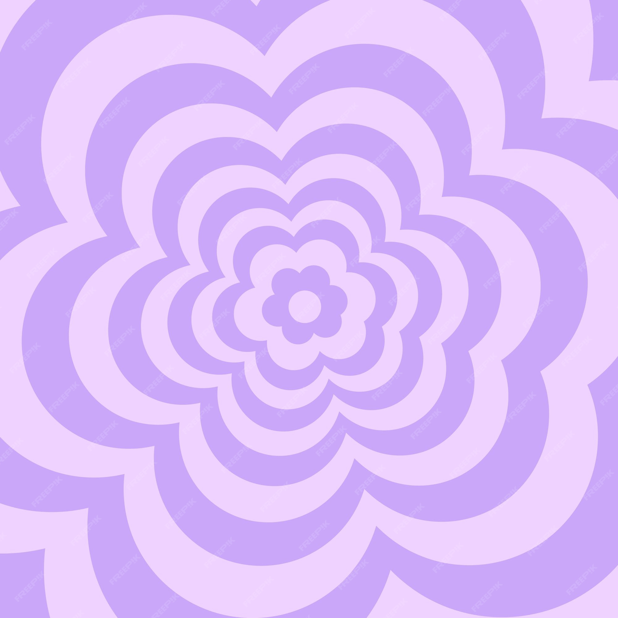 Fondo de flor de margarita retro estético en estilo moderno y2k 90s  gradiente lila púrpura pastel | Vector Premium
