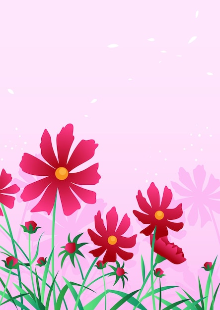 Fondo de la flor roja