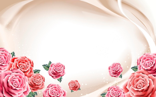Fondo de flor rosa