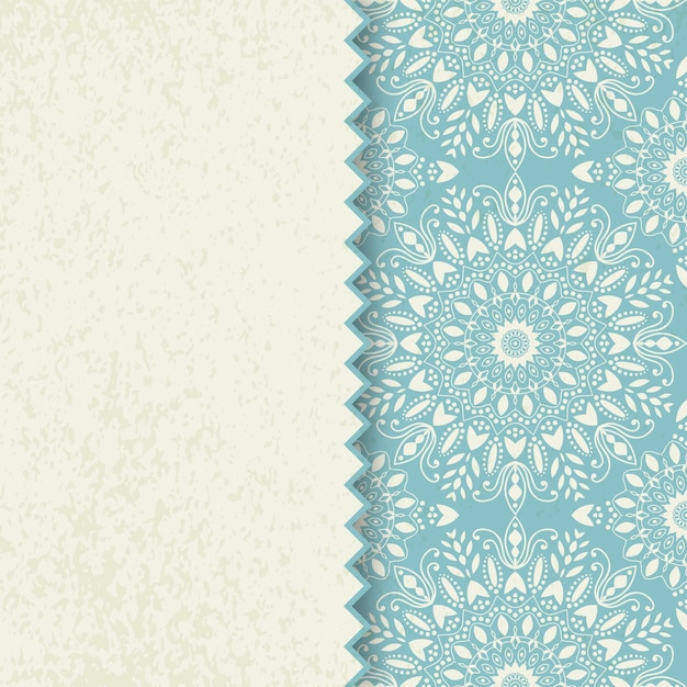 Fondo de flor tibetana abstracta de mandala