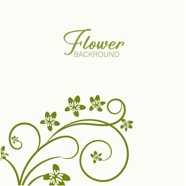 Fondo floral abstracto dibujado a mano